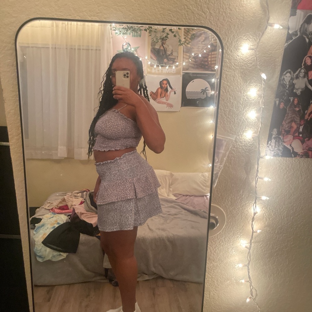 Floral Smocked Two-Piece Set - Picture 2 of 4